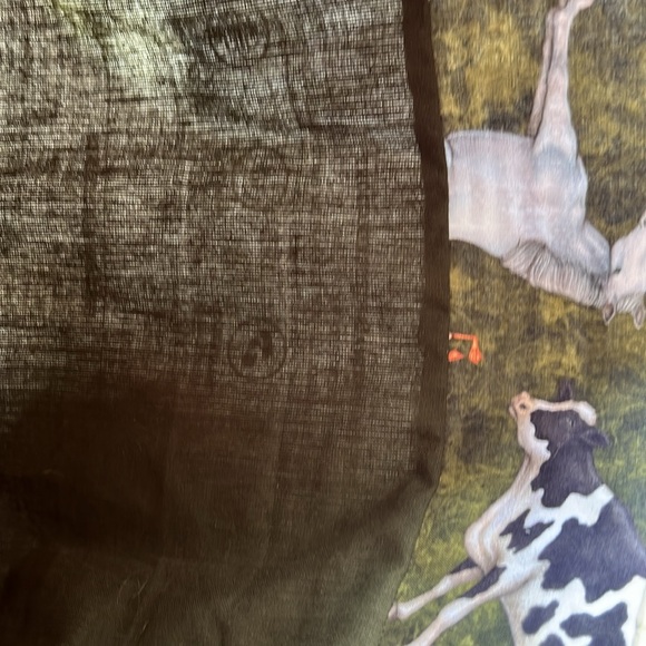 Recycled Reversible Cotton Lined Farm Feed sack totes Unique Christmas Gift - Picture 3 of 3